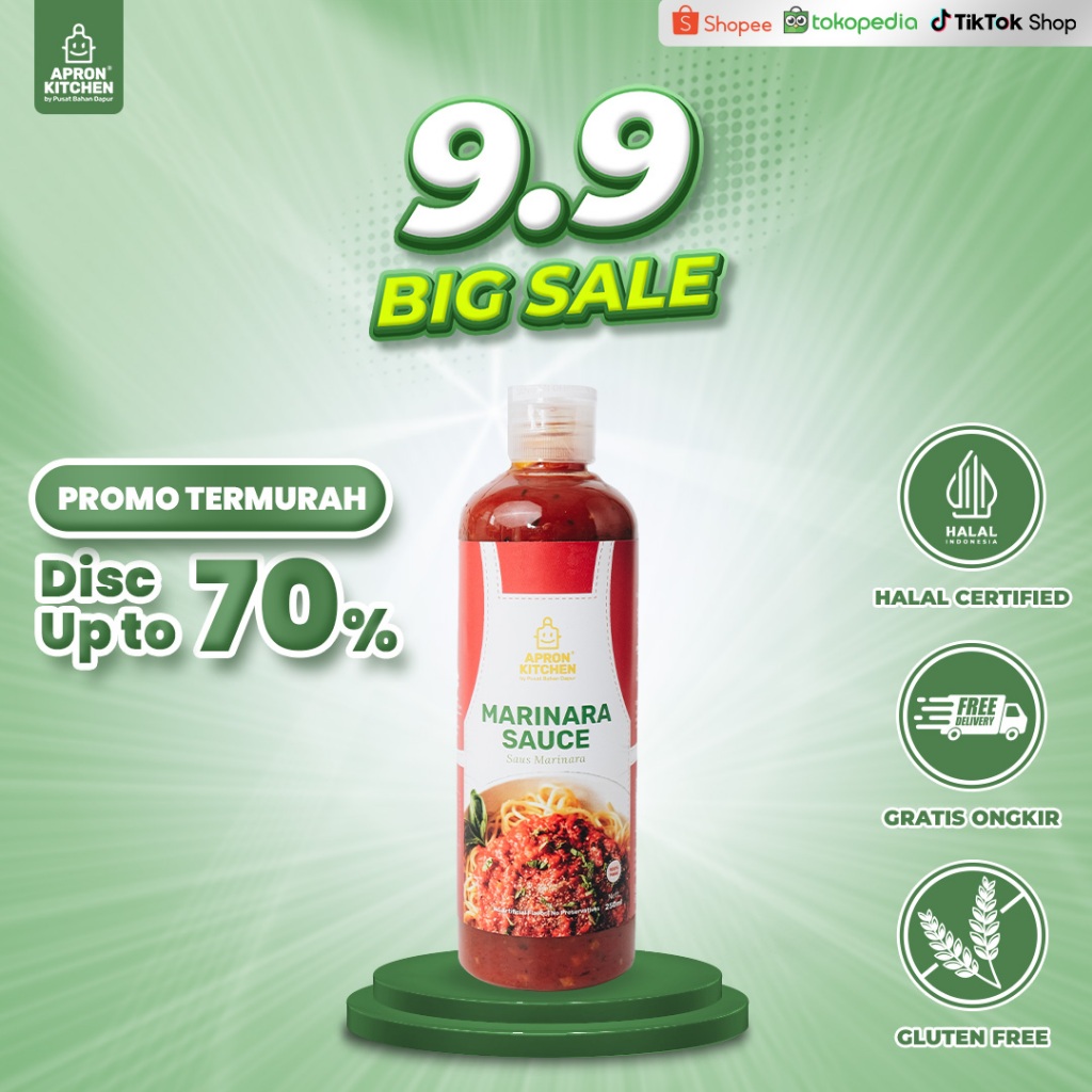 

Apron Kitchen Marinara Tomat Saus Bumbu Masak Pasta Italia