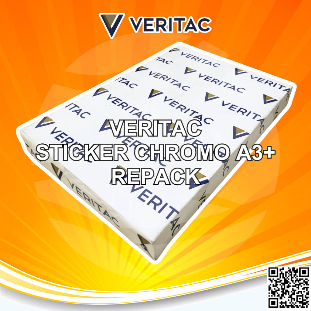

Veritac Stiker Chromo A3+ Sticker Kertas Kromo Glossy Digital Print Laser Toner - REPACK 20