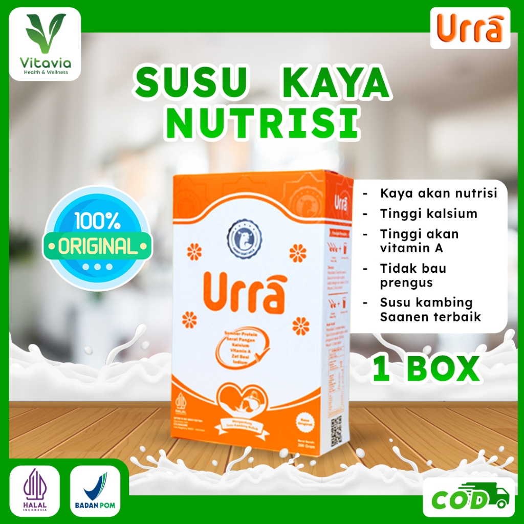 

Susu Kambing Urra 1 Box | Susu Kaya Nutrisi Penambah Berat Badan dan Tinggi Badan Anak