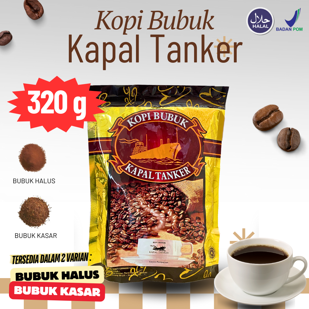 

Kopi Bubuk Kapal Tanker 320 Gr