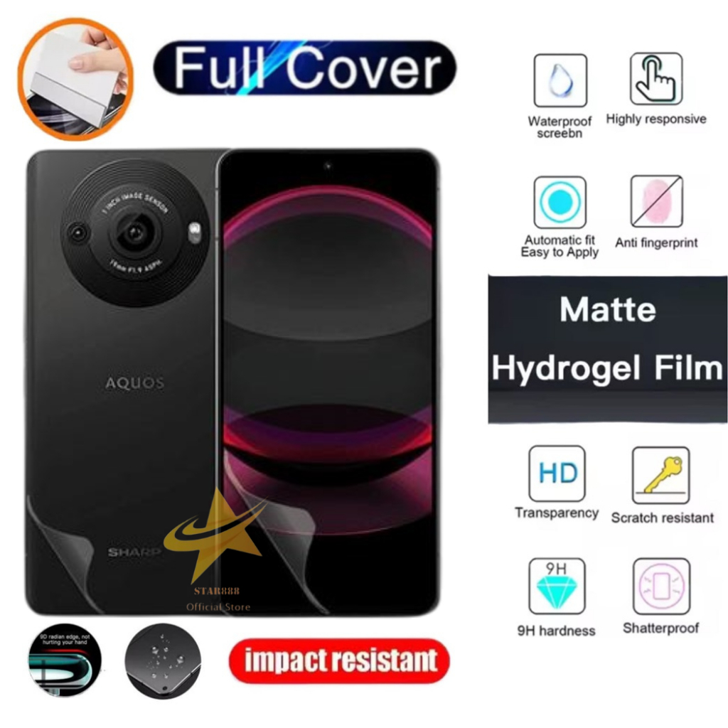 Anti Gores Hydrogel Matte Film Screen Protector Anti MInyak Sharp Aquos R7 R8S R8S Pro