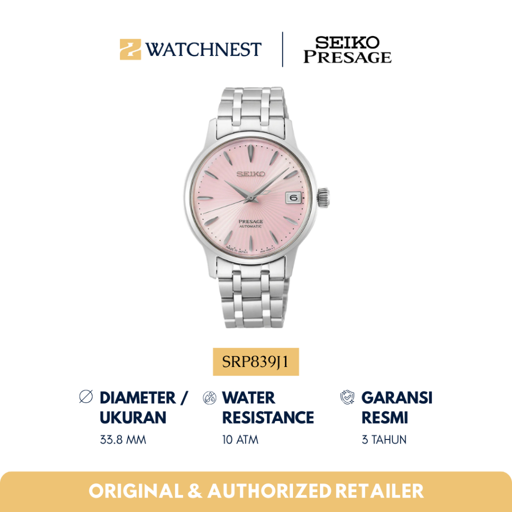 Jam Tangan Wanita SEIKO PRESAGE SRP839J1 Original Resmi Garansi 3 Tahun