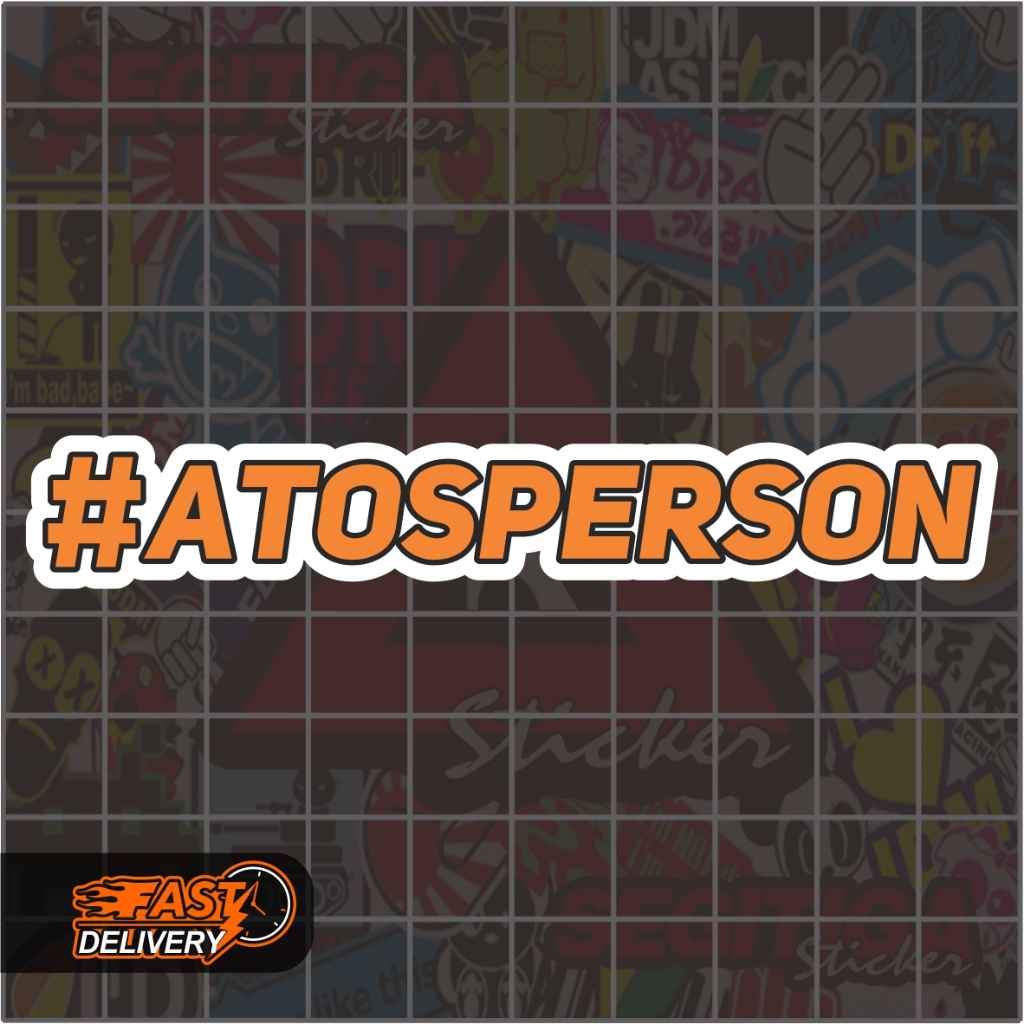

Sticker Atos Person Ukuran 9.5 x 1.5 Cm