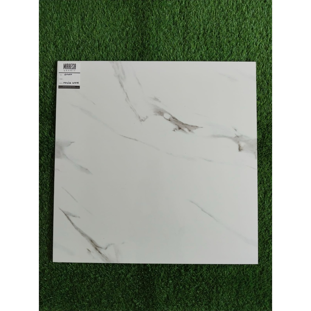 Granite 60 x 60 cm // Motif Marmer Putih Abu abu // Super Mewah