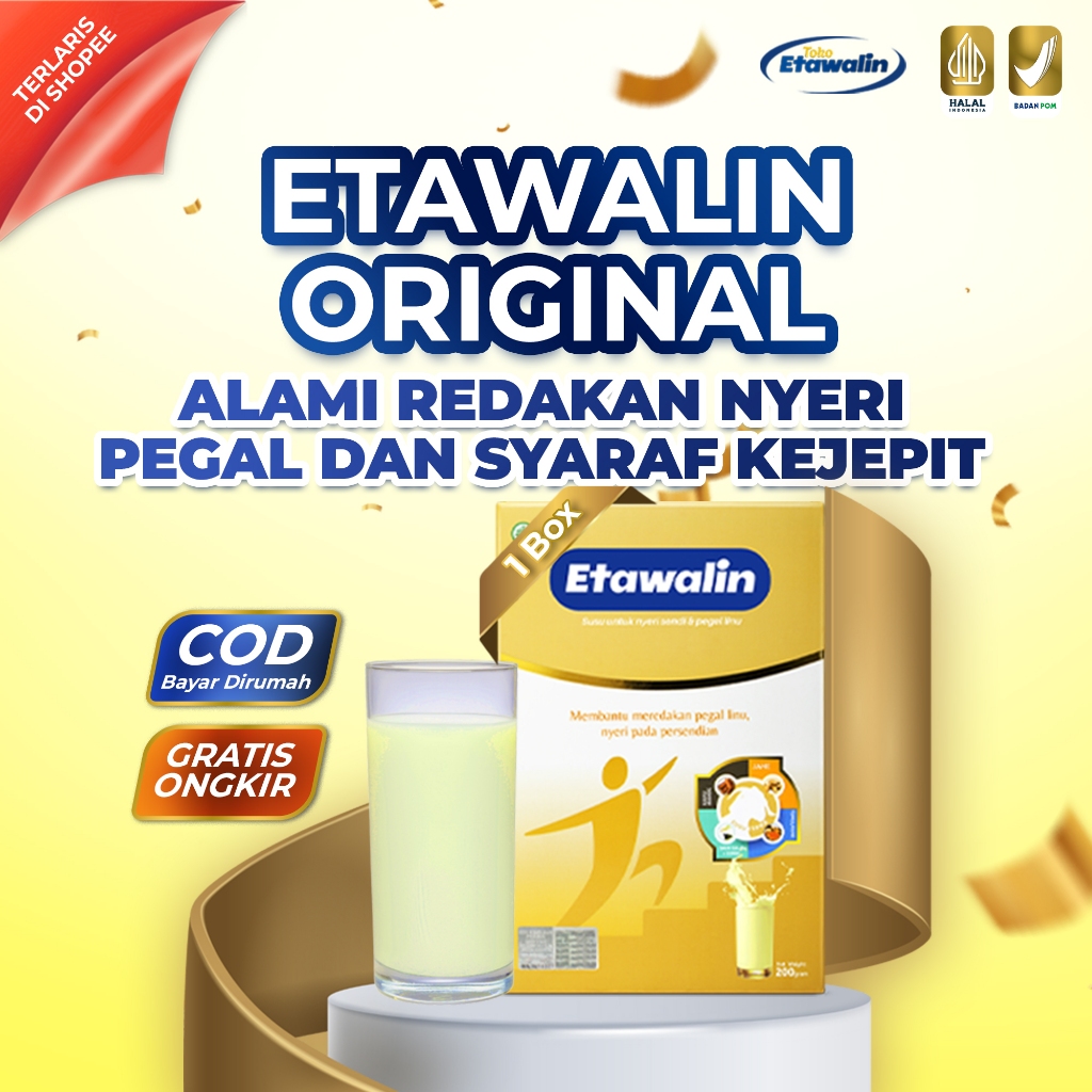 

Etawalin - Susu Nutrisi Kalsium Atasi Sakit Nyeri Sendi Pegal Linu & Asam Urat Original