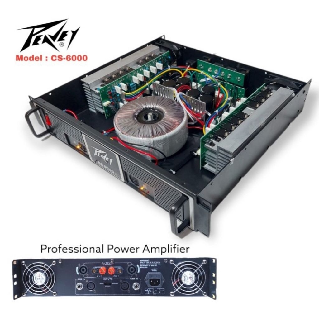 POWER AMPLIFIER PEAVEY CS6000 POWER STEREO CS 6000