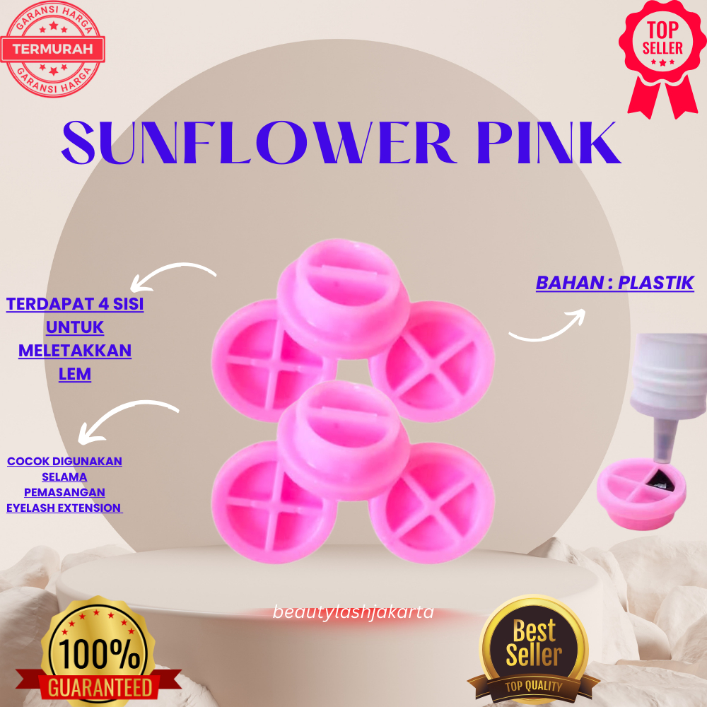 SUNFLOWER PINK TEMPAT GLUE EYELASH / RING GLUE / CINCIN LEM