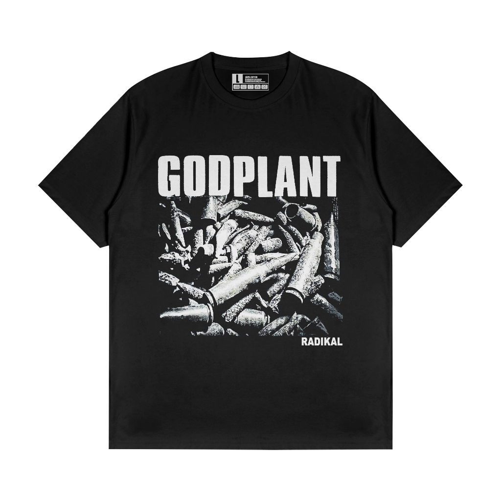 kaos godplant radikal / kaos band / kaos musik terlaris pria wanita