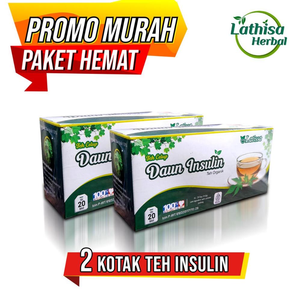 

PAKET MURAH 2 BOX TEH CELUP DAUN INSULIN LATISSA