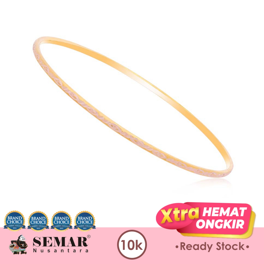 Gelang Emas Skyla Classic Bangle Gold 10K Semar Nusantara