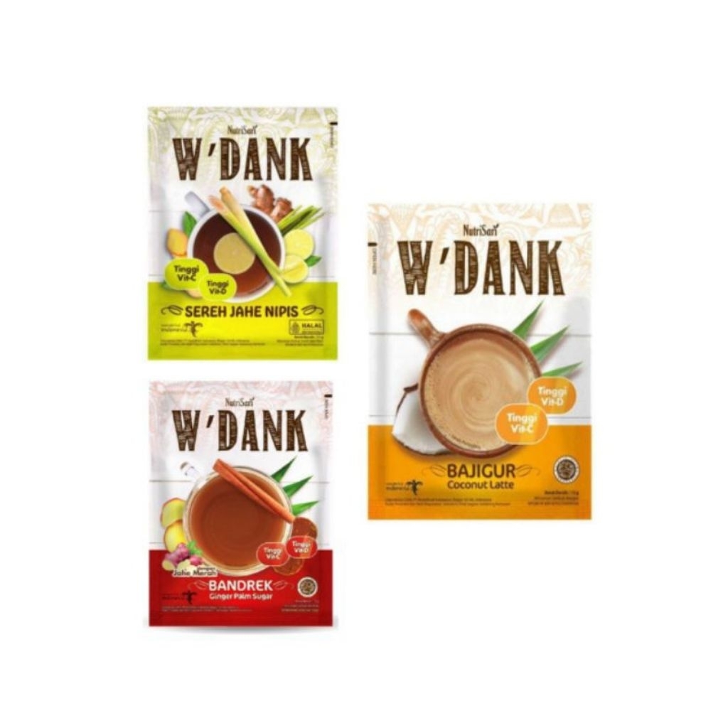 

Nustrisari W'dank Bajigur - Bandrek - Sereh Jahe Nipis 15G × 10 ( 1 Renceng )