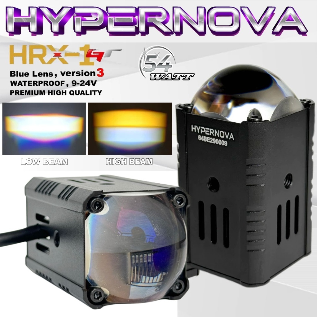 HYPERNOVA Lampu Tembak Led HRX-1GT 54 WATT X1 GT XGT1 LENS New series Mini Laser HYPERNOVA