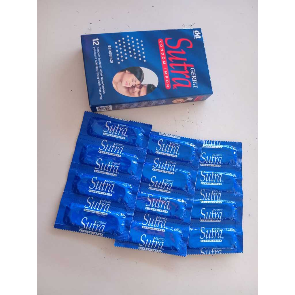 Kondom Sutra Bergerigi Biru Isi 12 Dan Isi 3