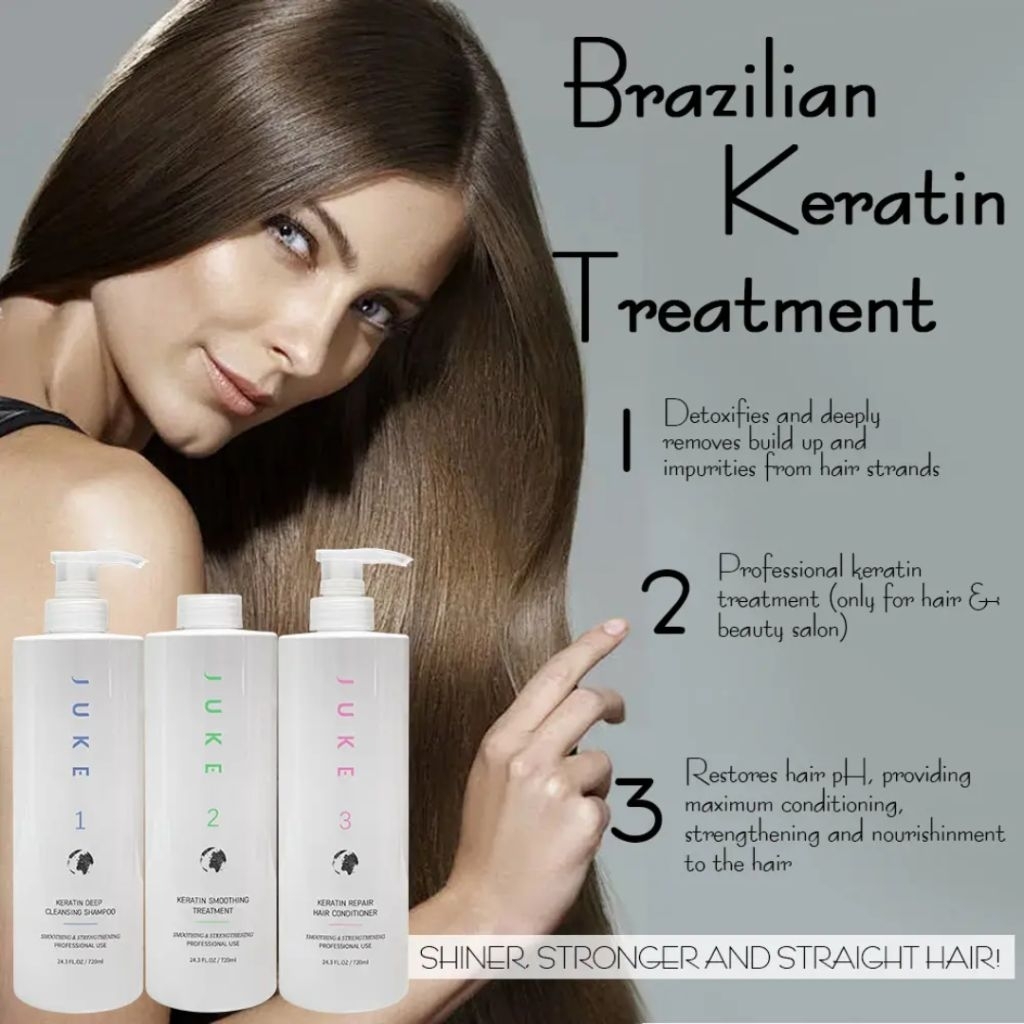 New brazilian hairstraightening kit profesional salon use complex blowout keratin treatment