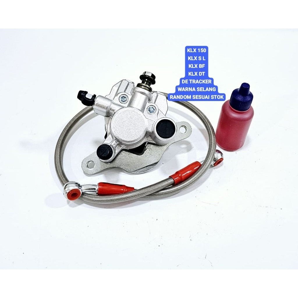 KALIPER BELAKANG KLX 150 KLX S L KLX BF KLX DT DE TRACKER D TREKER KAWASAKI SET BAUT RING SELANG MIN