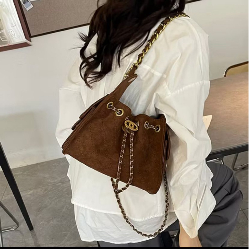 Tas wanita tali serut cendol mini