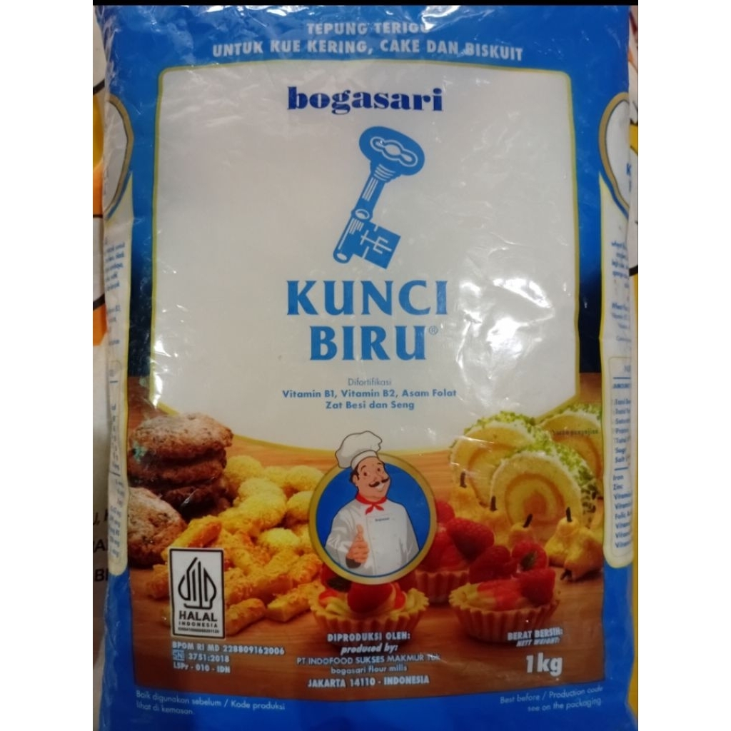 

Tepung terigu kunci biru 1kg