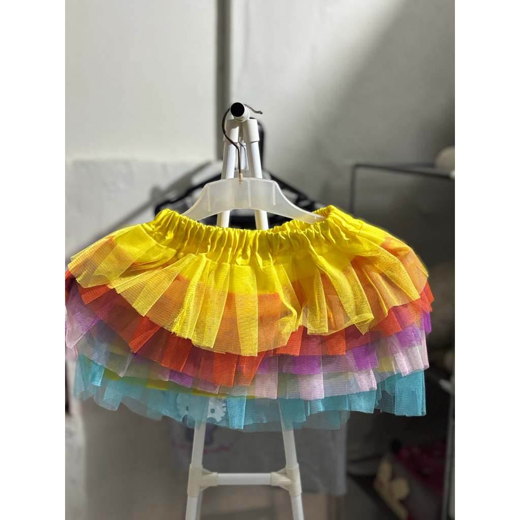 Rok Tutu Pendek Rainbow