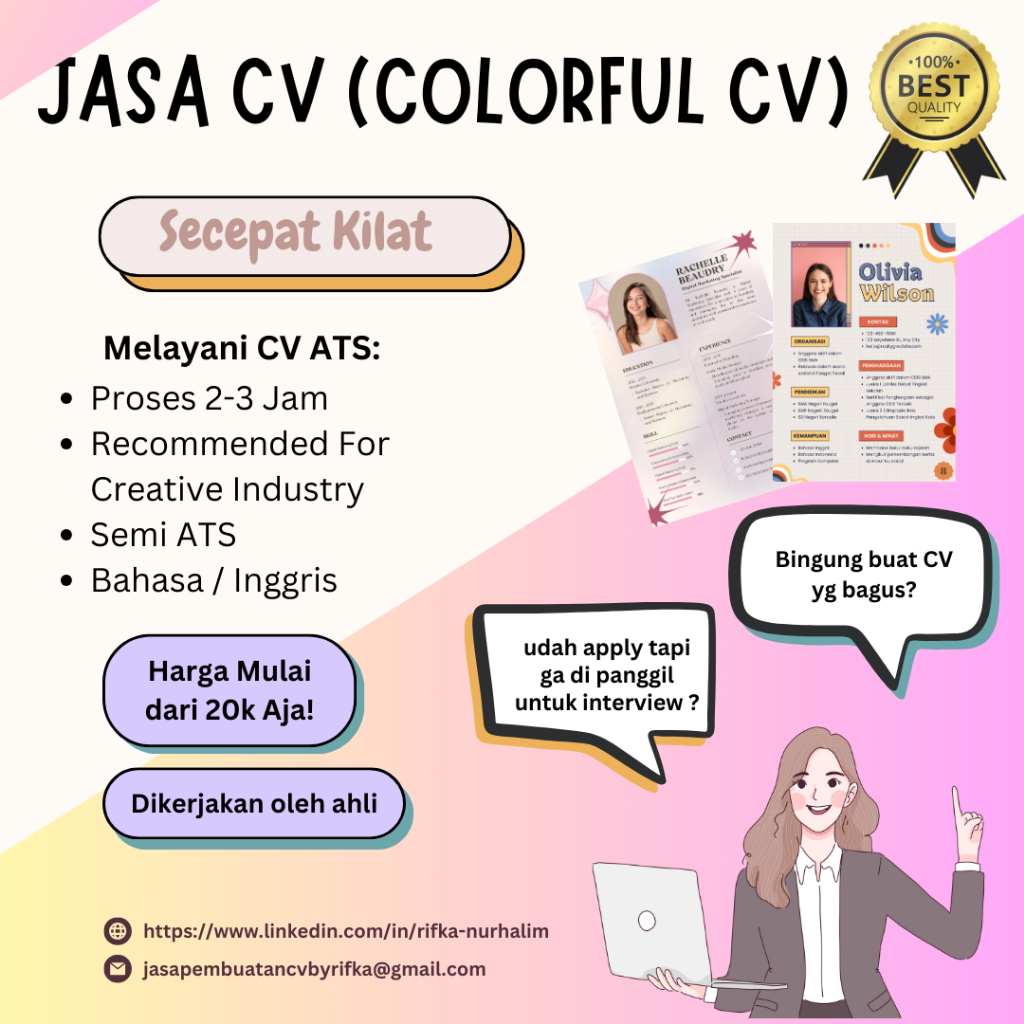 JASA PEMBUATAN CV | CV ATS | JASA CV