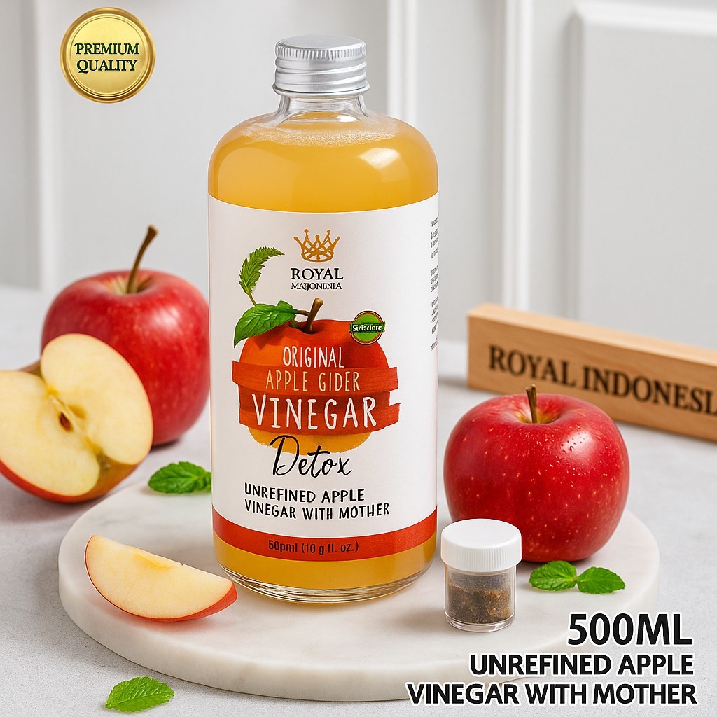 

Cuka Apel Murni Sari Lemon Cuka Nanas original untuk kesehatan 500ml With Mother Organik