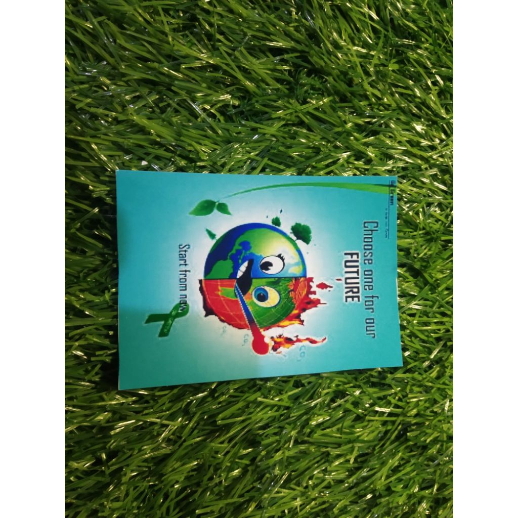 

stiker vinyl go green