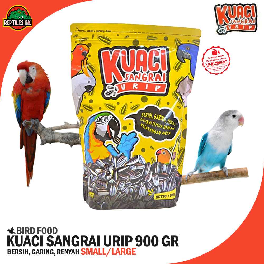 Kuaci Sangrai Urip 900gr / Kwaci Premium Makanan Burung Parrot Kakatua Macaw Lovebird
