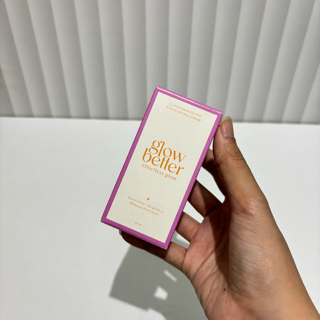 NEW ORIGINAL Glow Better Cloud Skin Recipe Exfoliating Serum 20ml - Serum Mencerahkan Menghilangkan 