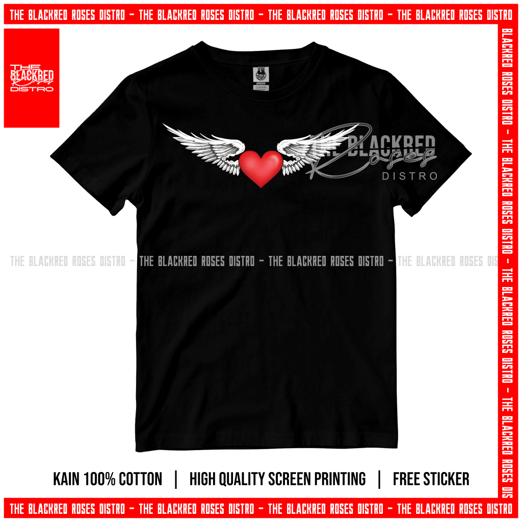 Kaos Dewa 19 Sayap Hati Bintang Lima
