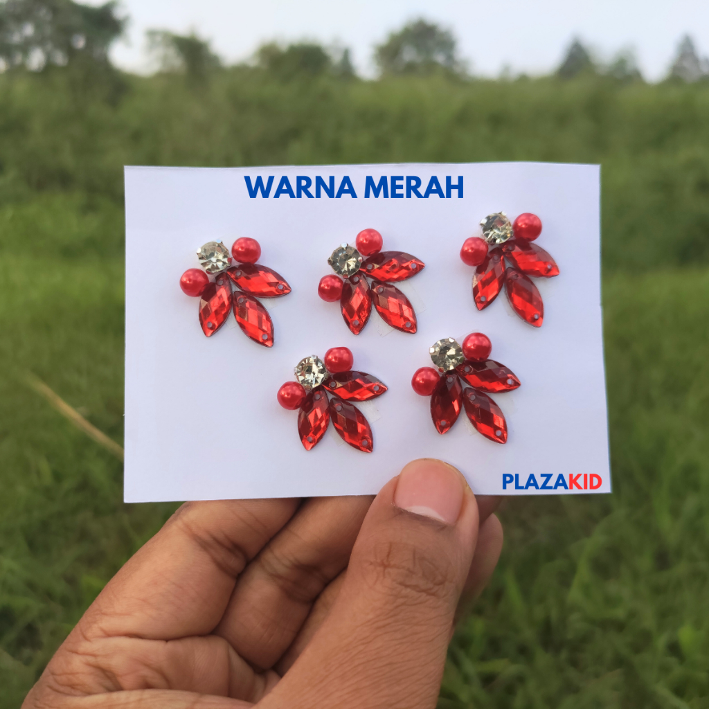 Payet Rangkai Instan Daun Mini Kristal/ Payet Tangan/ Payet Kaftan/ Payet Hiasan Kebaya Dress Baju