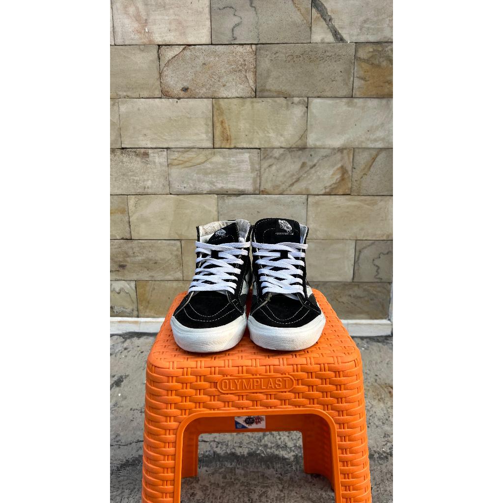 Preloved (Original) Forsale Vans SK-8 HI High Reissue Wrap Black White Original