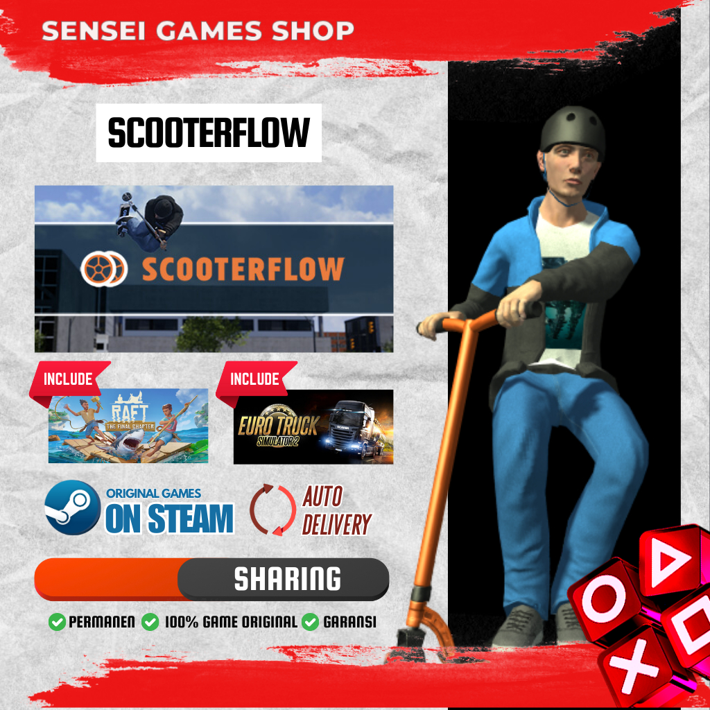 [BONUS STEAM KEY] ScooterFlow (Sharing With Raft & Euro Truck Simulator 2) AUTO DELIVERY / STEAM / G