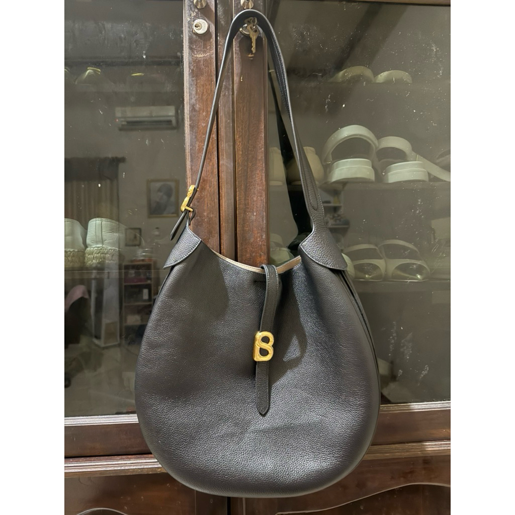 tas buttonscarves Halo hobo bag - black
