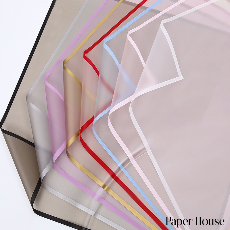 

Kertas Buket Bunga Cellophane KOREA DOFF Semi Transparan Waterproof untuk Flower Wrapping - Paper House