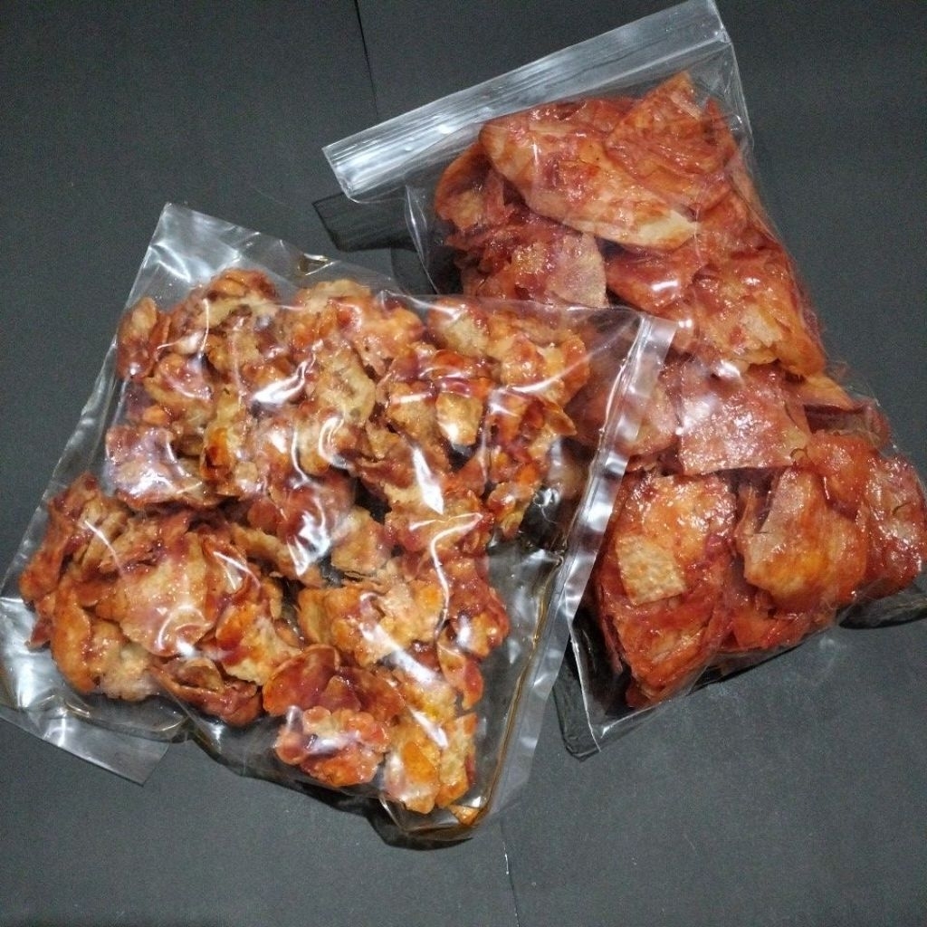 

Keripik Ubi Sambal//Emping Sambal Oleh khas Medan Kiloan