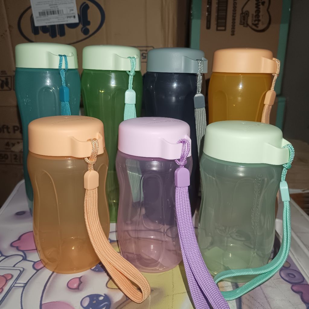 New Tupperware Eco botol ulir flip eco bogel fancy botol minum anak TK SD SMP SMA