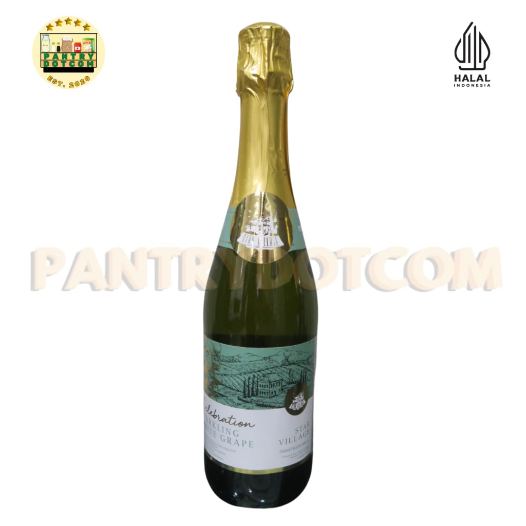 Star Village Sparkling White Grape Drink Non Alcohol 750ml - Halal