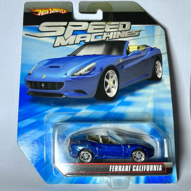 Hot Wheels Ferrari California Speed Machines Biru Blister