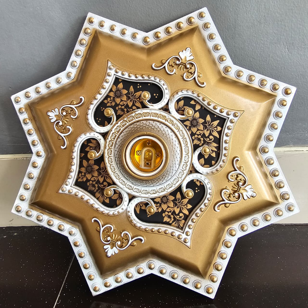 FITTING HIAS ORNAMEN PLAFON 30cm PLASTIK PVC/Fiting HiaS BesaR KOTAK Ornamen Plafon PVC 30cM / BT16 