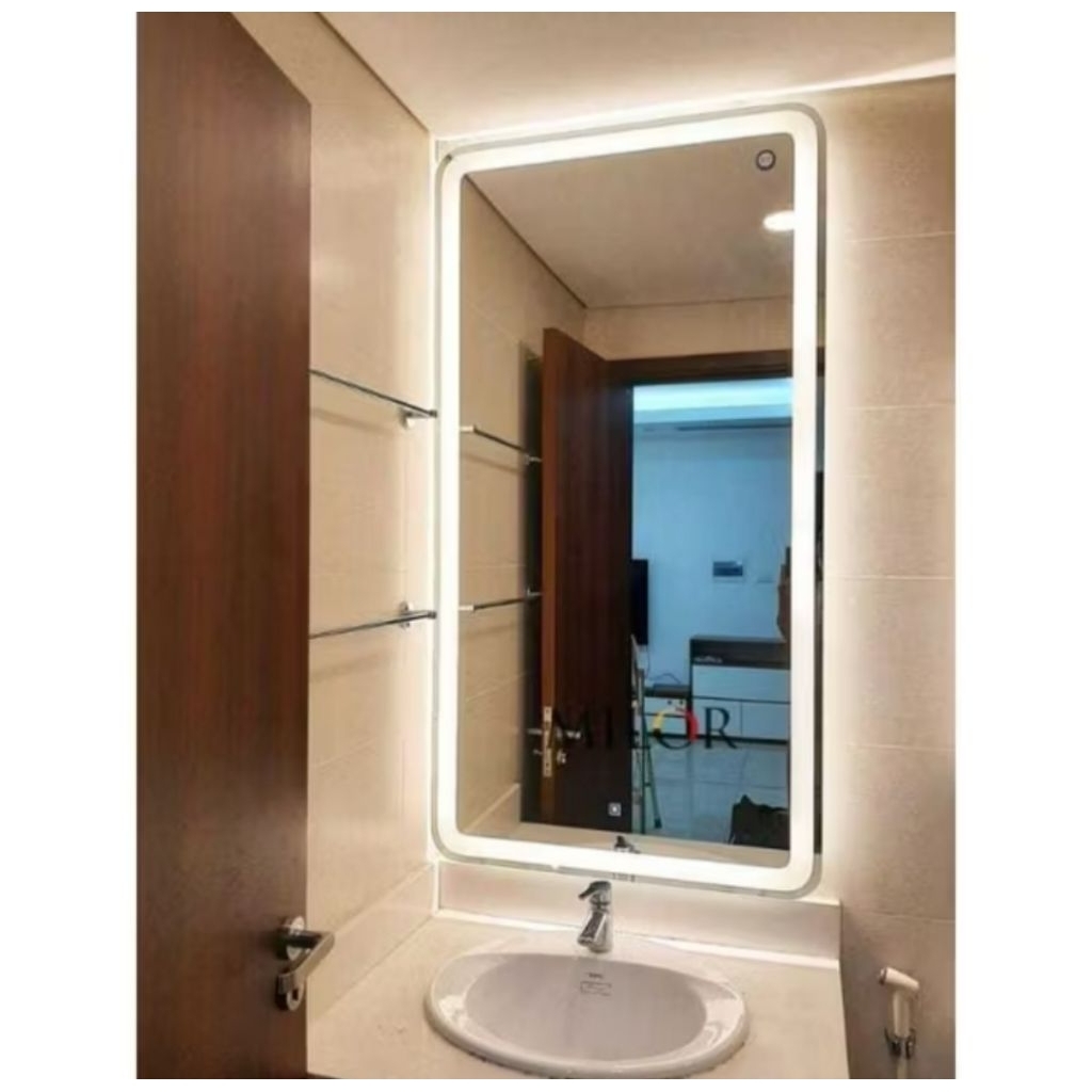 Cermin LEDAesthetic-Cermin LED rias - Cermin kamar mandi Touchscreen