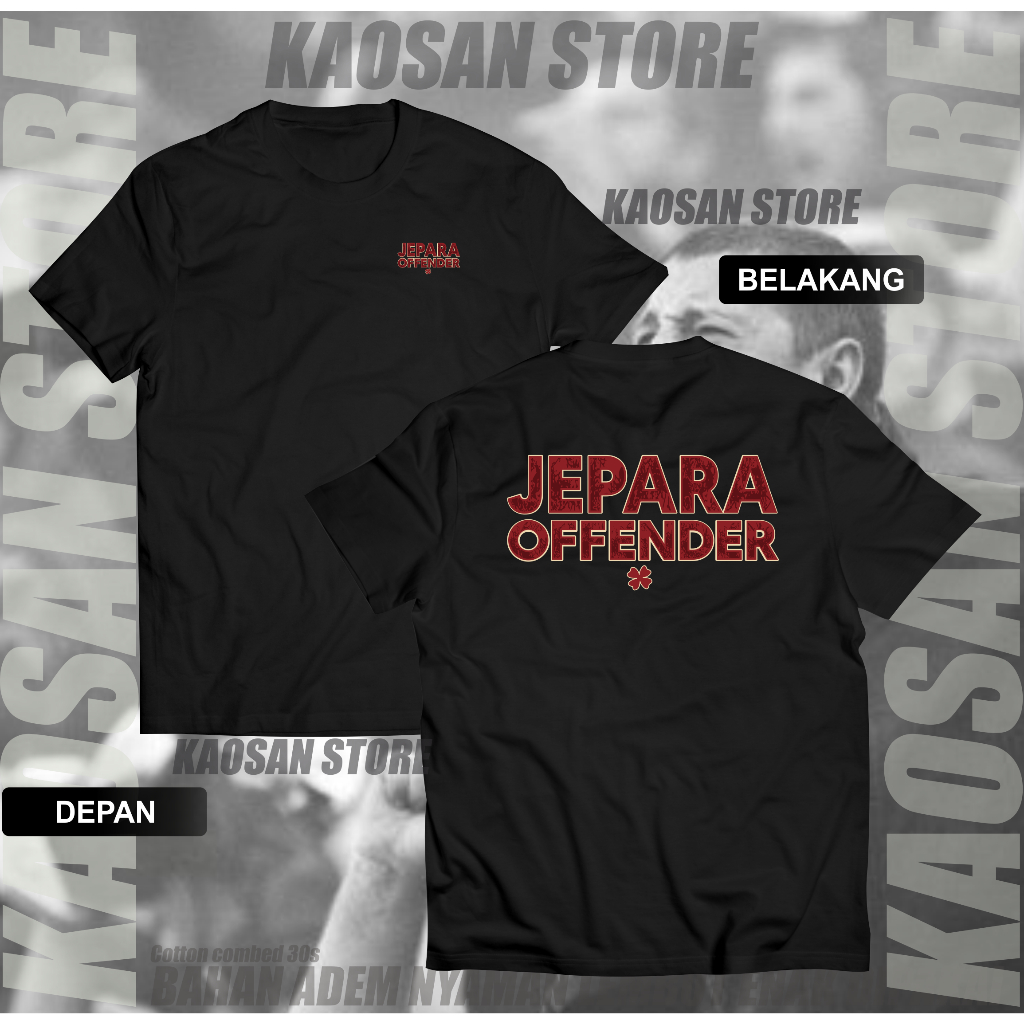 Kaos Casual jepara offender suporter sepakbola jepara