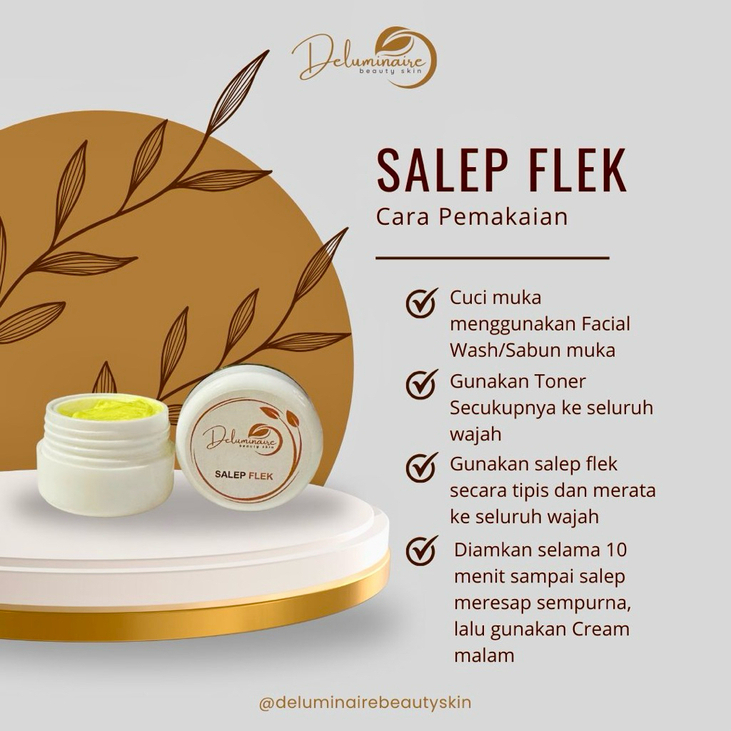 SALEP FLEK AMPUH MENGHILANGKAN FLEK HITAM DAN BEKAS JERAWAT DELUMINAIRE BEAUTY SKIN