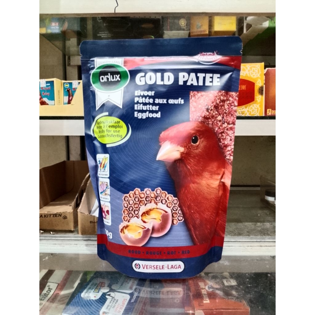 GOLD PATEE RED PAKAN TAMBAHAN BURUNG KENARI FINCH SISKIN