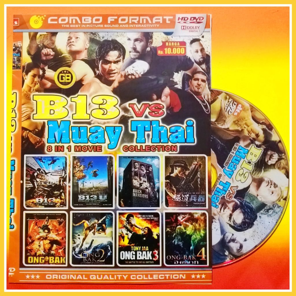 Kaset Film Barat Koleksi Action B13 - Ongbak Pilihan Lengkap 8in1 Teks Indonesia