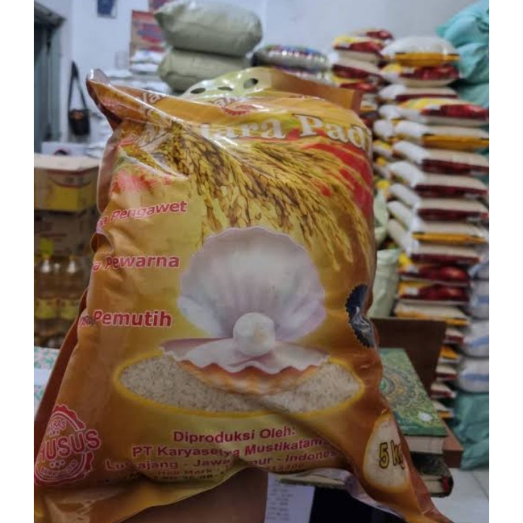 

Beras Mutiara Padi kemasan 5 kg X 5 pcs
