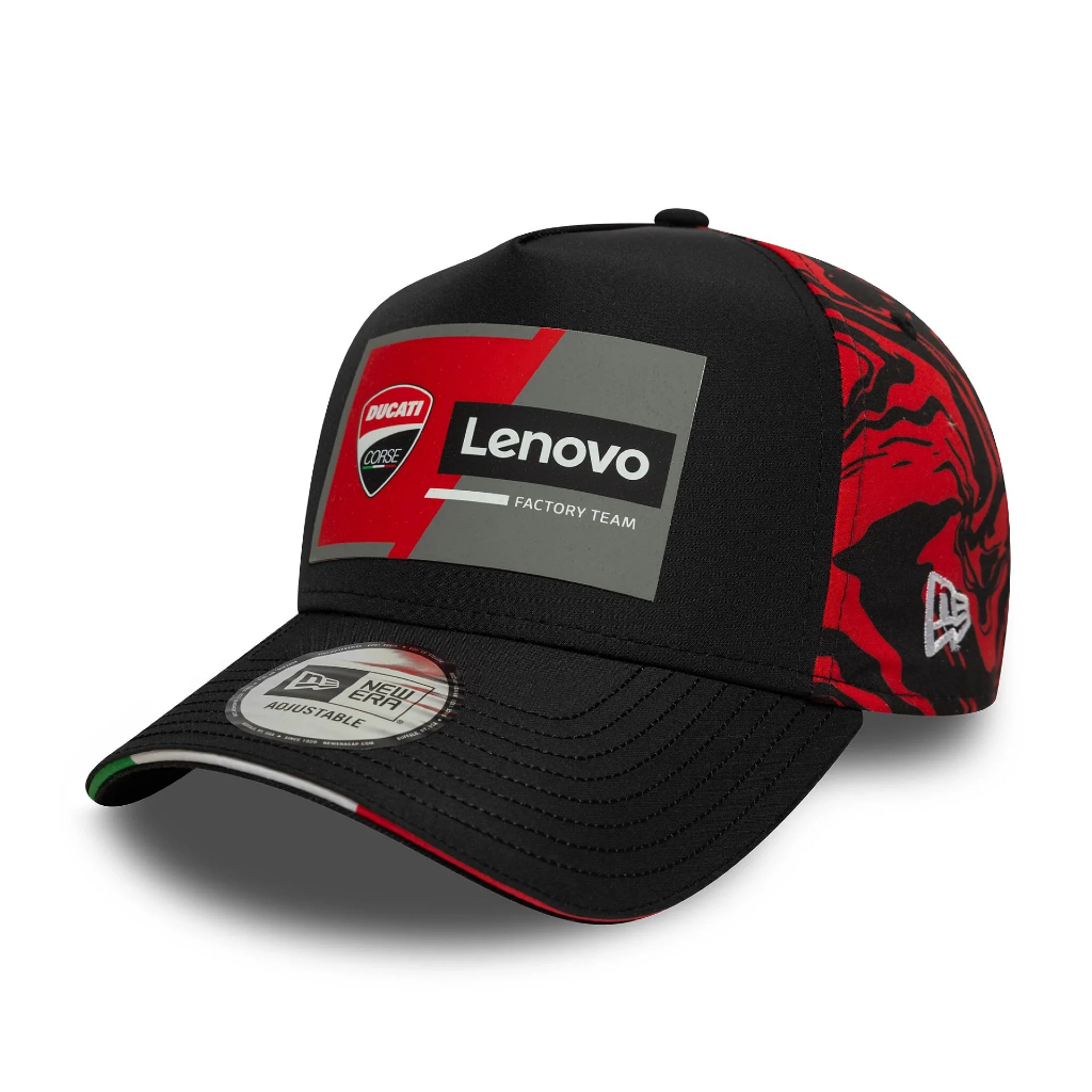 Ducati MotoGP 2025 Misano GP Team Cap 9FORTY E-Frame Adjustable Cap. Topi Unisex Pria Wanita. Offici