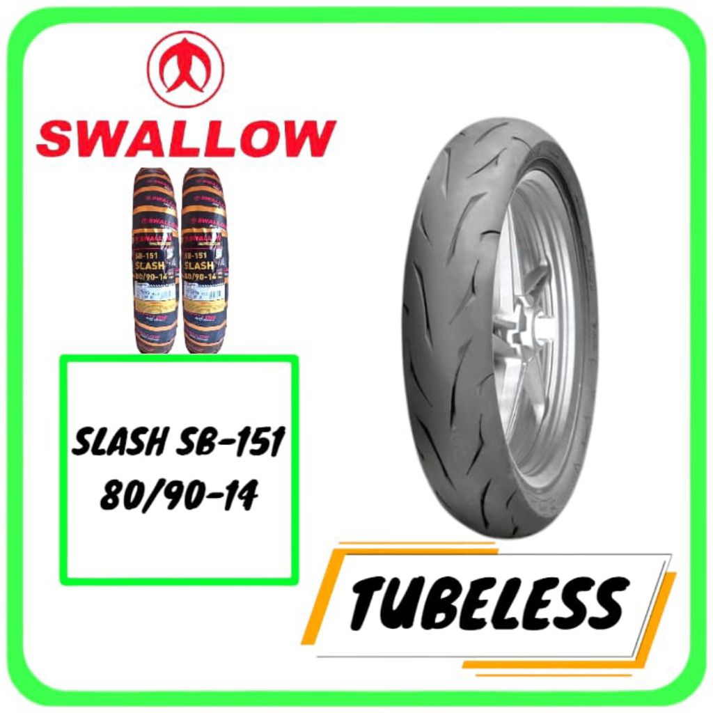BAN TUBELESS SWALLOW SLASH SB-151 80/90-14