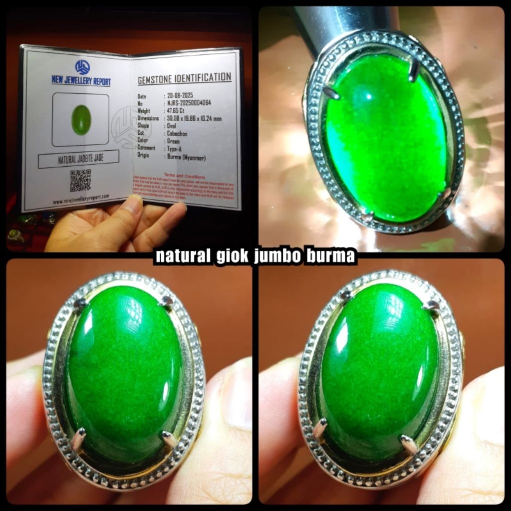 giok burma super jumbo asli myammar ( type - A )