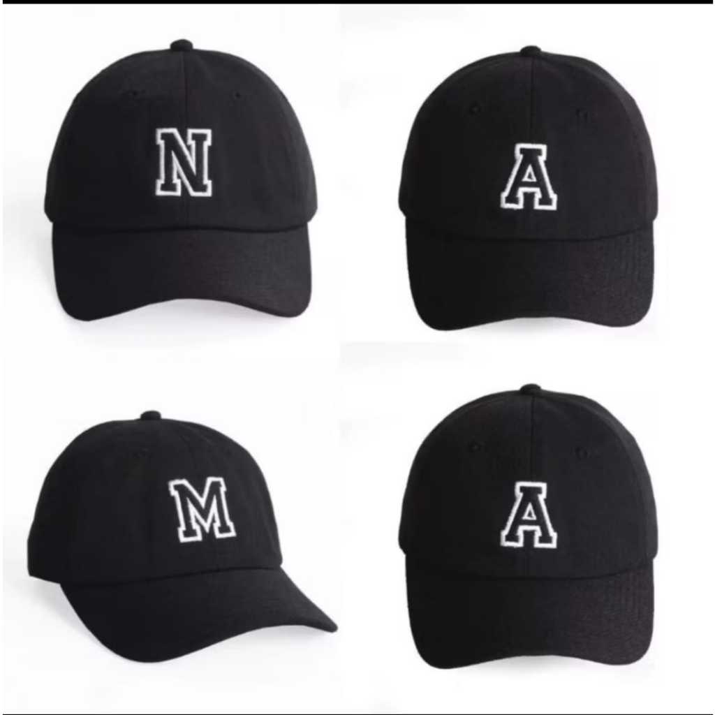 Insaneltd. Polo Cap Denim Logo Resizable opi Baseball cap Abjad Huruf Teks Alphabet Dengan Font HURU