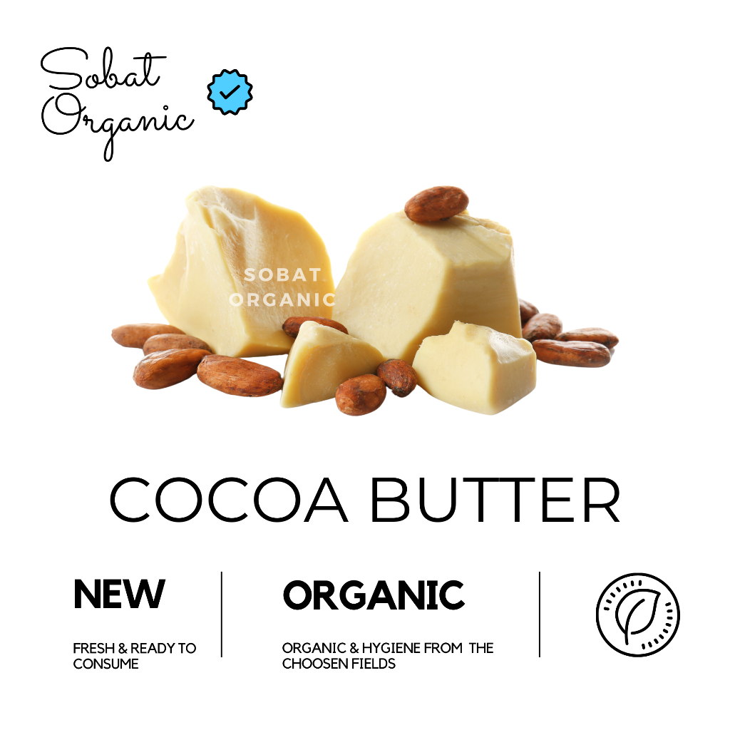 

Cocoa Butter Unrefined Asli dari Cocoa Nibs Biji Cokelat Coklat Lemak Kakao 100 gr