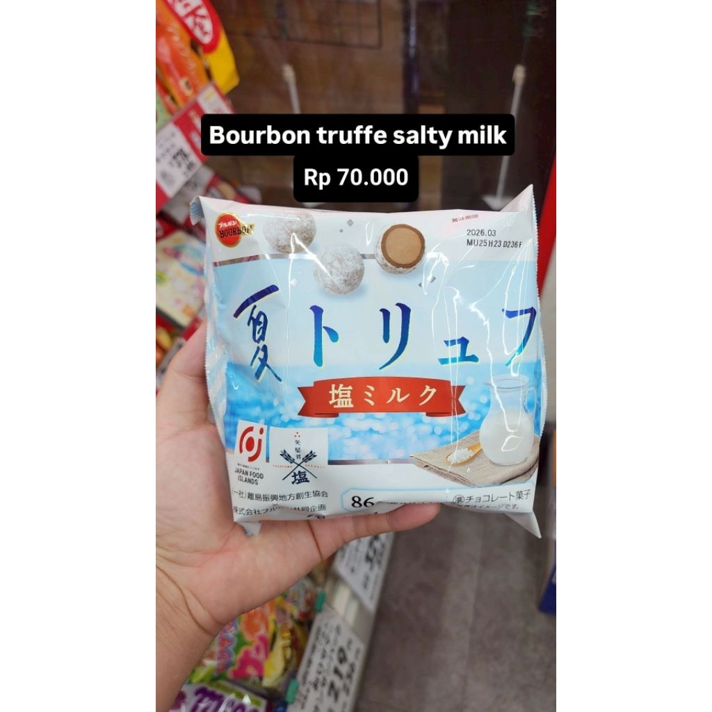 

Truffe Salty Milk Bourbon Edisi Terbatas Musim Panas Cokelat Snack Import Original Handcarry Jastip Jepang Makanan Ringan Cemilan Jajan